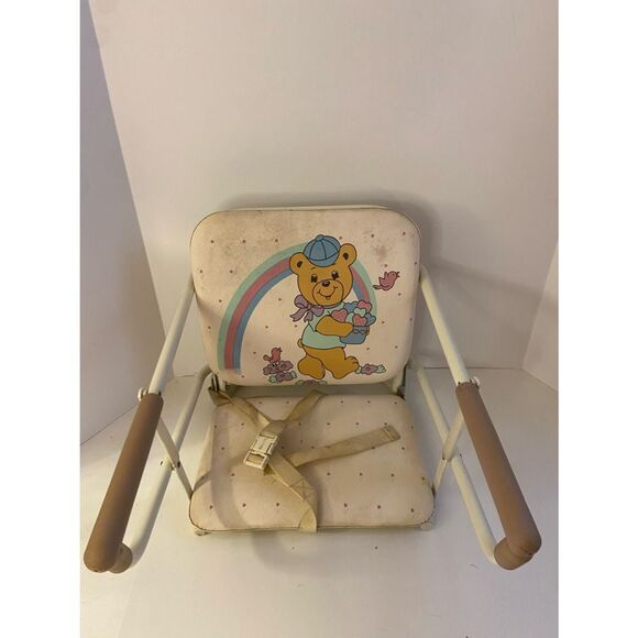 Graco tot and lock vintage travel highchair bear and rainbow - Picture 1 of 6